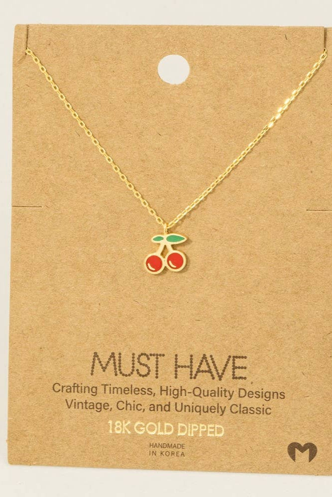 Cherry Pendant Necklace