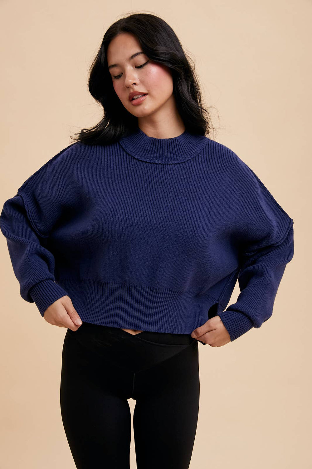 Dalia Mockneck Sweater – HEYDAY