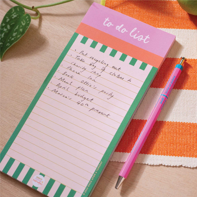 To Do List Pad Cabana Stripe