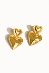 Layered Heart Earring