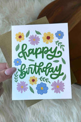 Happy Birthday Floral Card