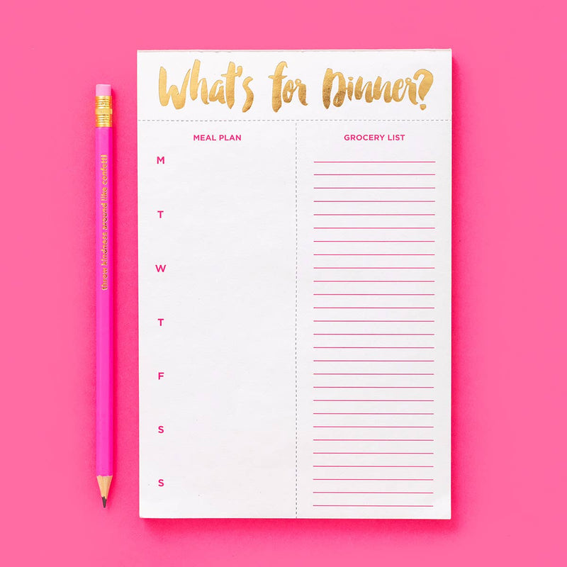 Meal Planning Notepad - "What's for Dinner?"