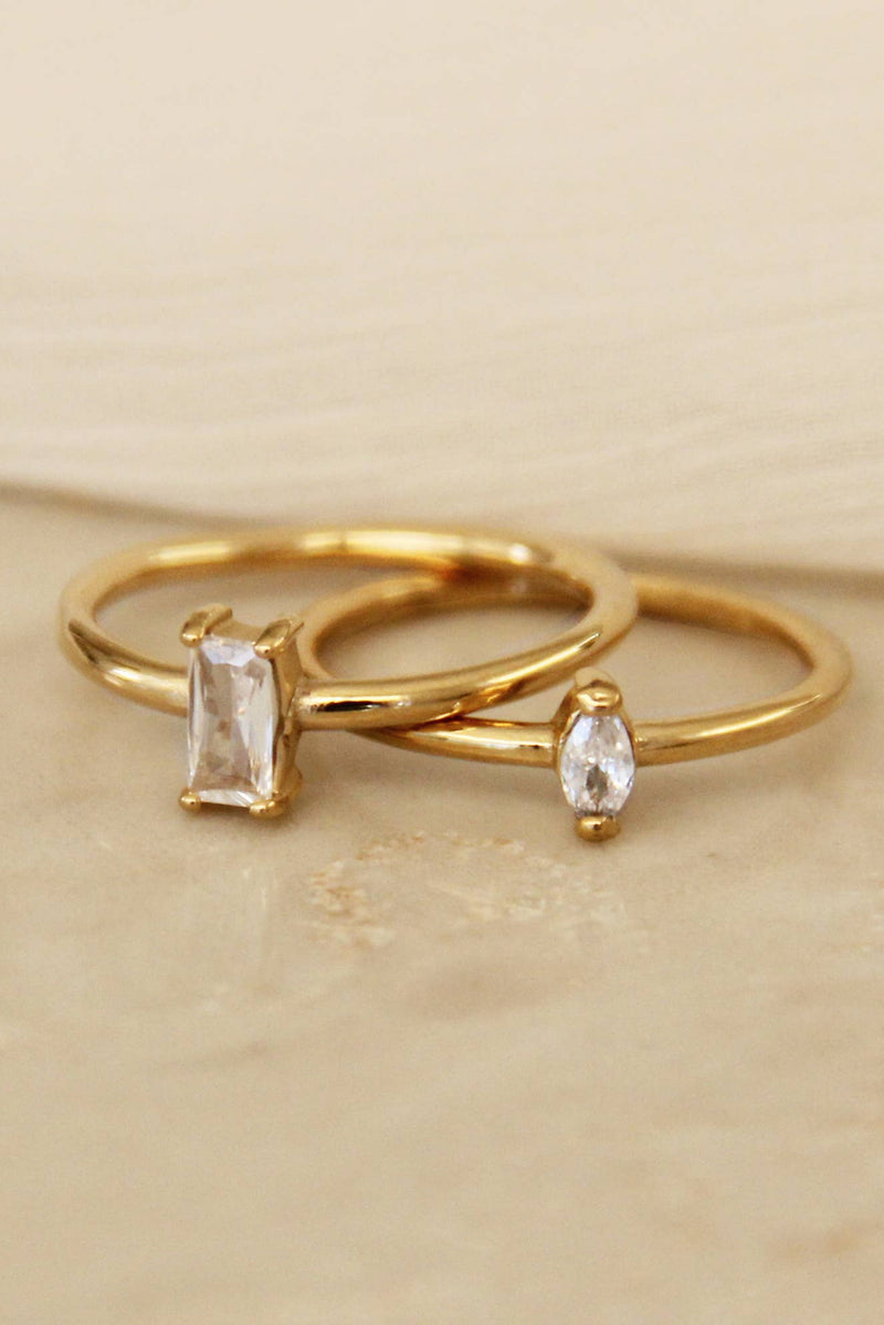 CZ Baguette Ring