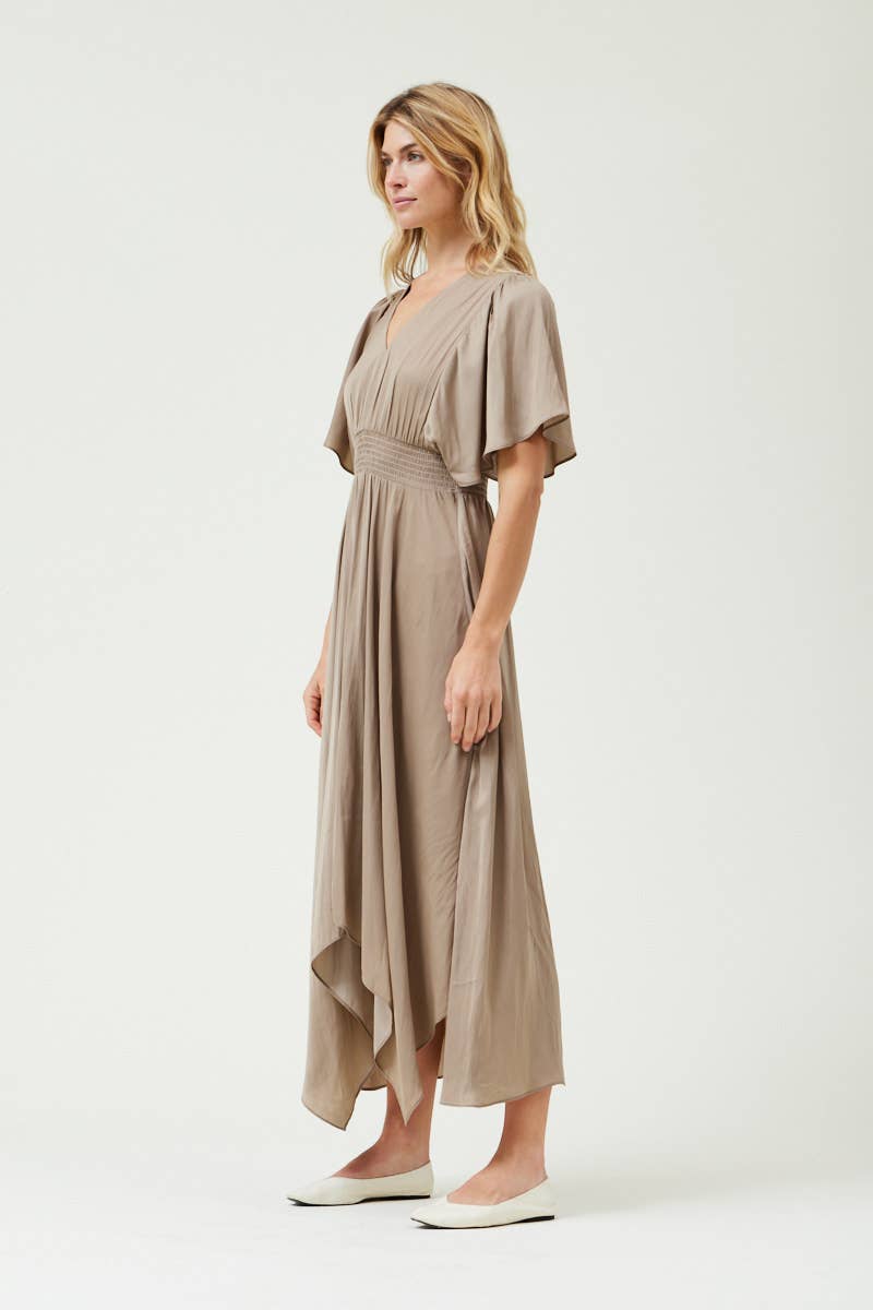 Unbalanced Skirt Maxi Dress