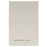 Tan One Line A Day Fabric Journal