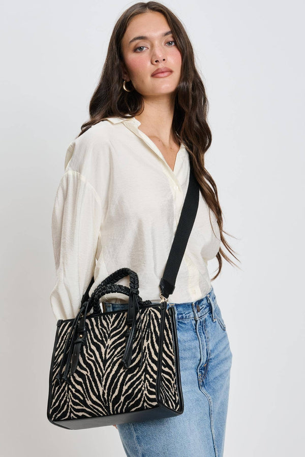 Dinsdale Zebra Print Crossbody