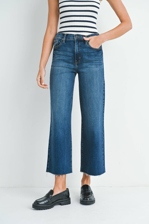 Scissor Cut Wide Leg Jean