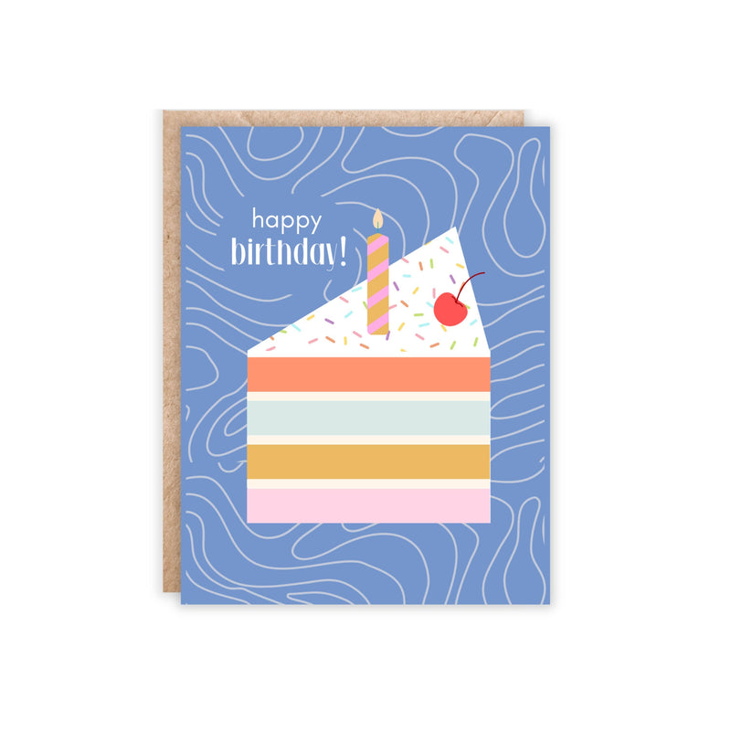 Cake Slice Happy Birthday Card