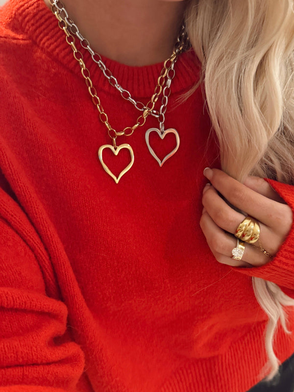 Open Heart Necklace