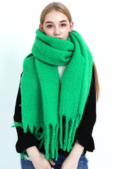 Classic Solid Fringe Scarf