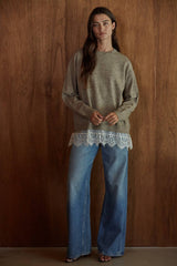 Lace Layered Sweater