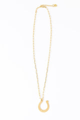 Madison Large Horseshoe Pendant Necklace