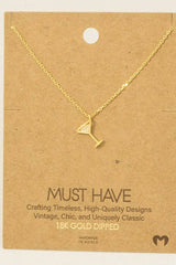Martini Pendant Necklace