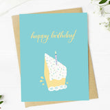 Happy Birthday Cake Slice Card