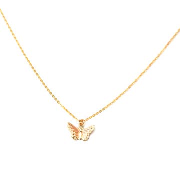 Gold Butterfly Necklace