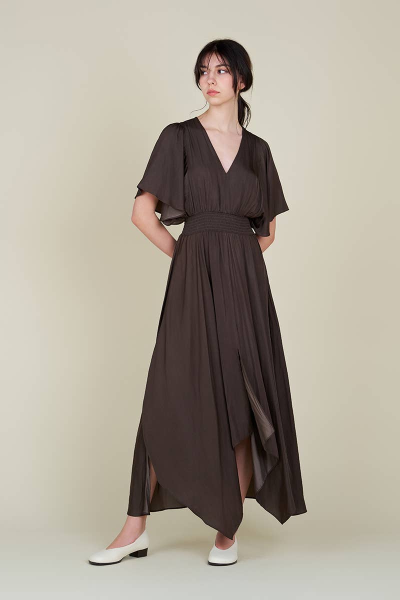 Unbalanced Skirt Maxi Dress