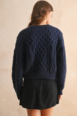 Karly Cable Knit Cardigan