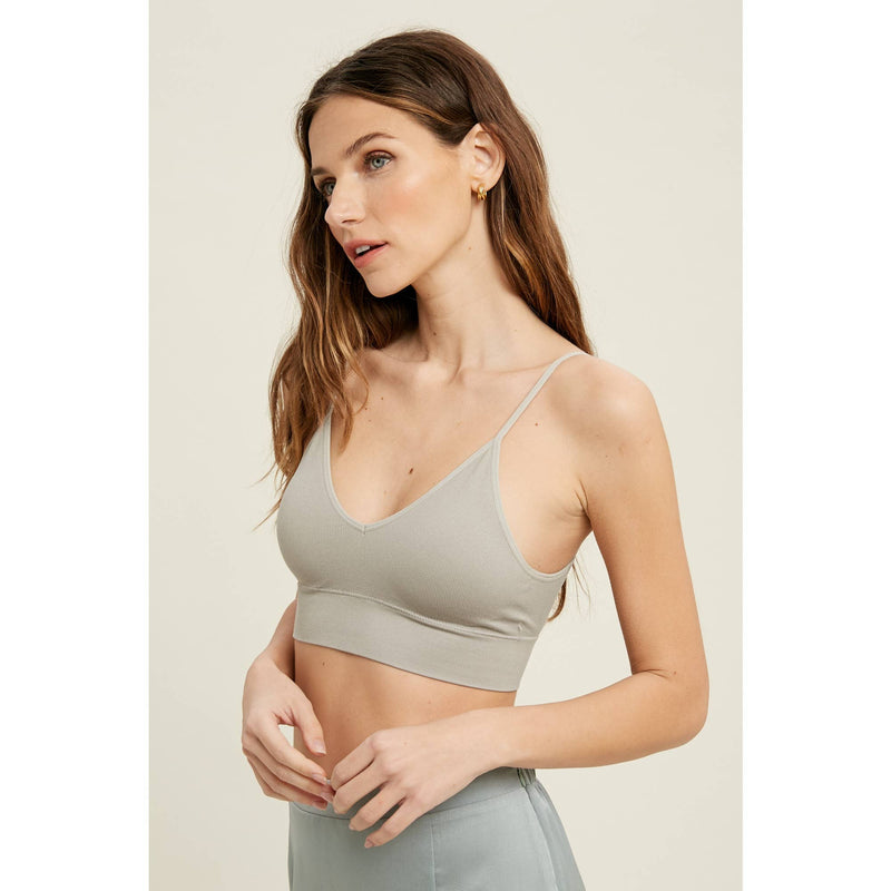 Ribbed Seamless Low Back Bralette