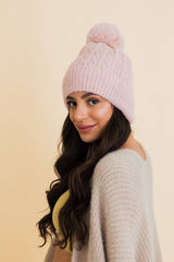 Cable Knit Cuffed Beanie