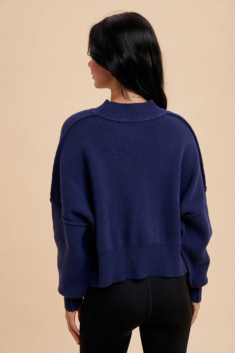 Dalia Mockneck Sweater – HEYDAY