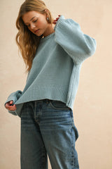 Balloon Sleeve Sweater Top