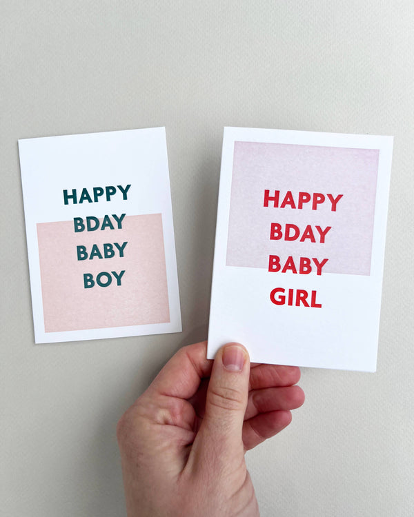 HBD Baby Girl Card