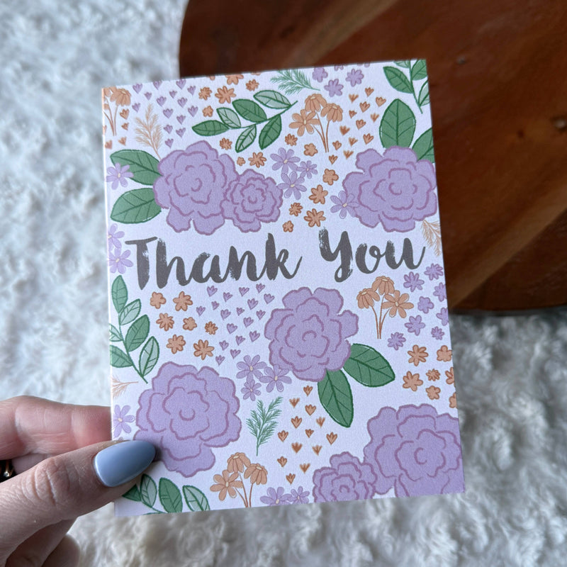 Floral Thank You Card