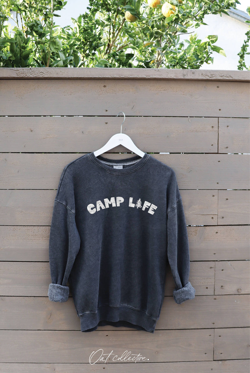 Ivory CAMP LIFE  Mineral Graphic Sweatshirt