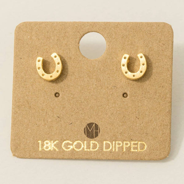 Mini Horseshoe Stud Earrings