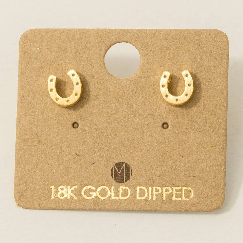 Mini Horseshoe Stud Earrings