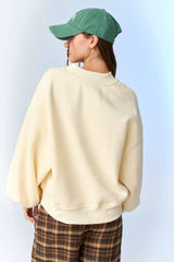 Mila Oversized V-Neck Sweatshirt