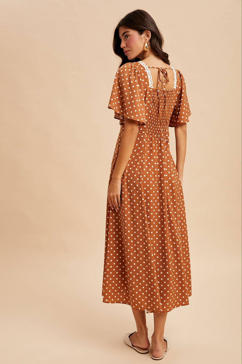 Belle Polka Dot Maxi Dress