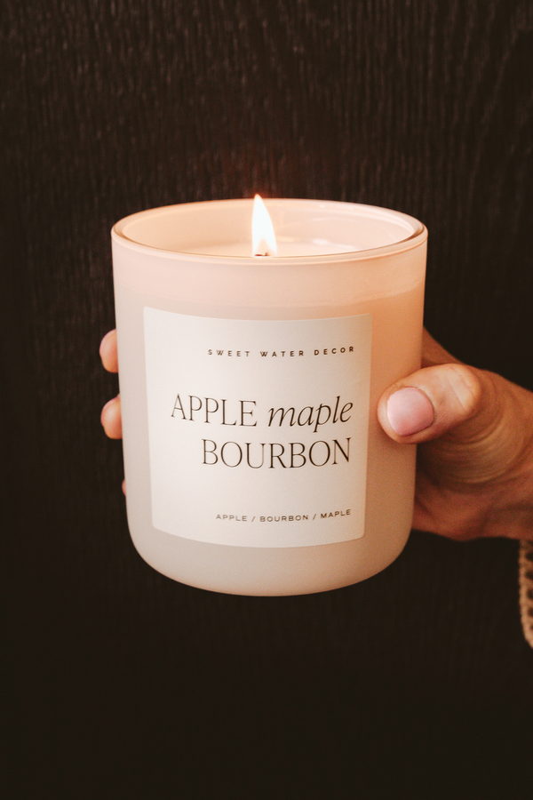 Apple Maple Bourbon 15 oz Soy Candle