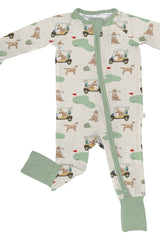 Barks & Birdies (Golf Dogs) Convertible Zip Pjs 