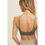 Ribbed Seamless Low Back Bralette