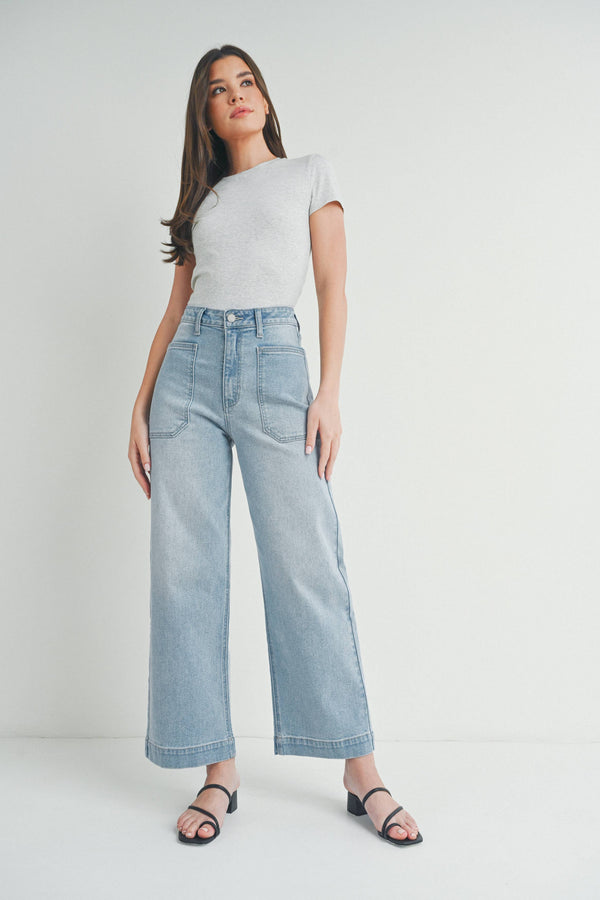 Light Wash Utility Pant
