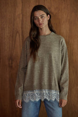 Lace Layered Sweater