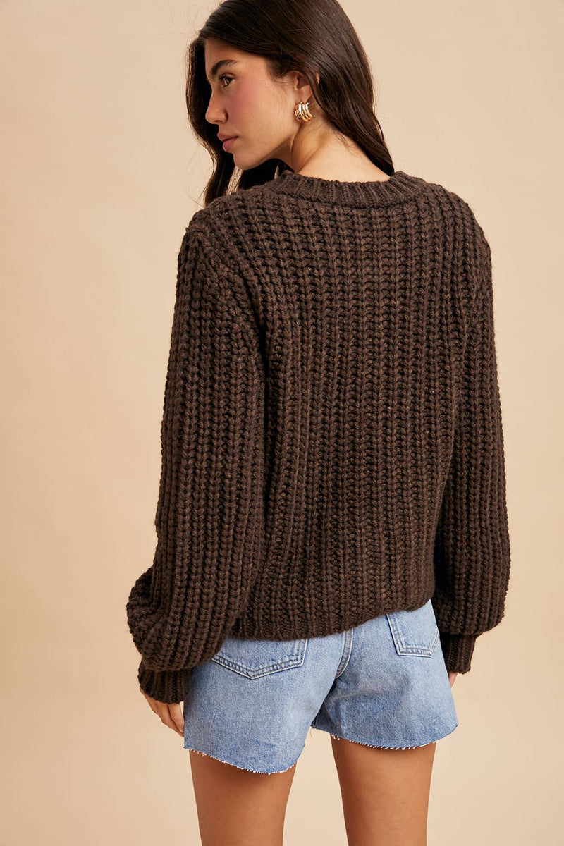 Outlaw Cable Knit Cardigan