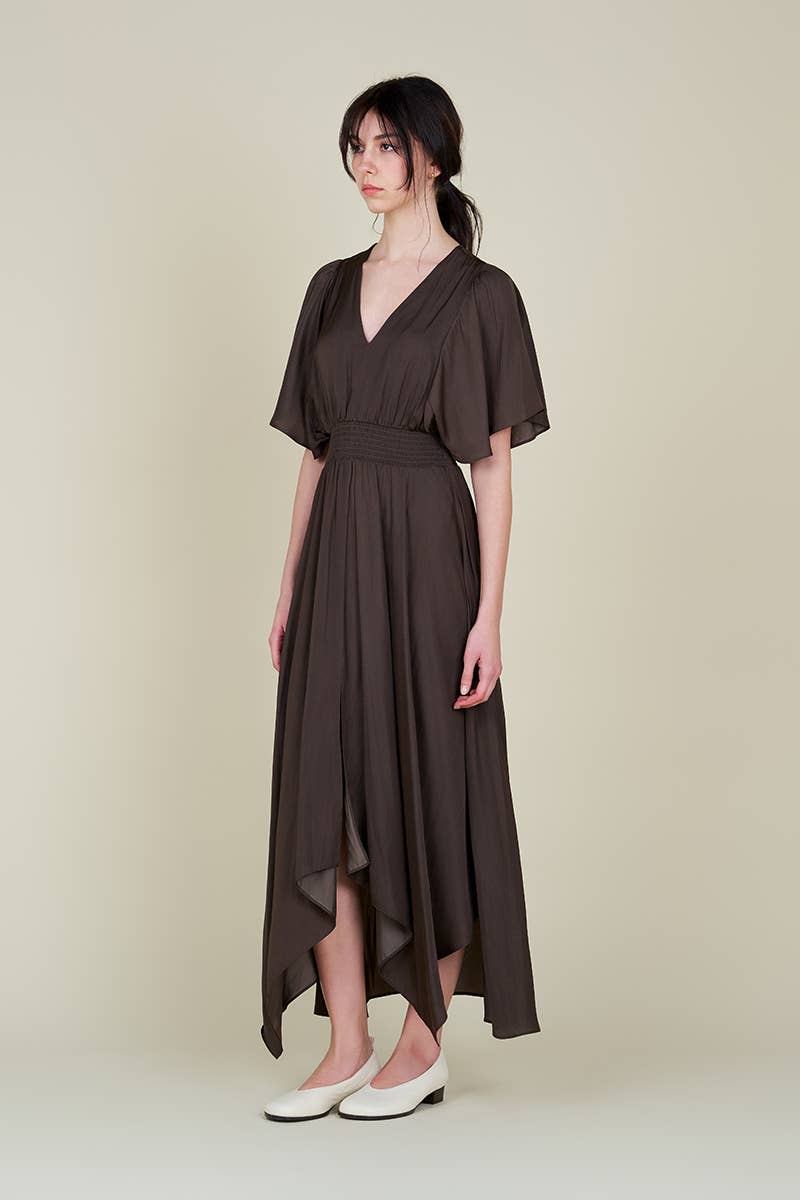 Unbalanced Skirt Maxi Dress