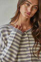 Striped Sweater Cardigan 2 Colors!