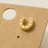 Mini Horseshoe Stud Earrings