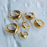 18K Gold 13mm Zenith Hoops