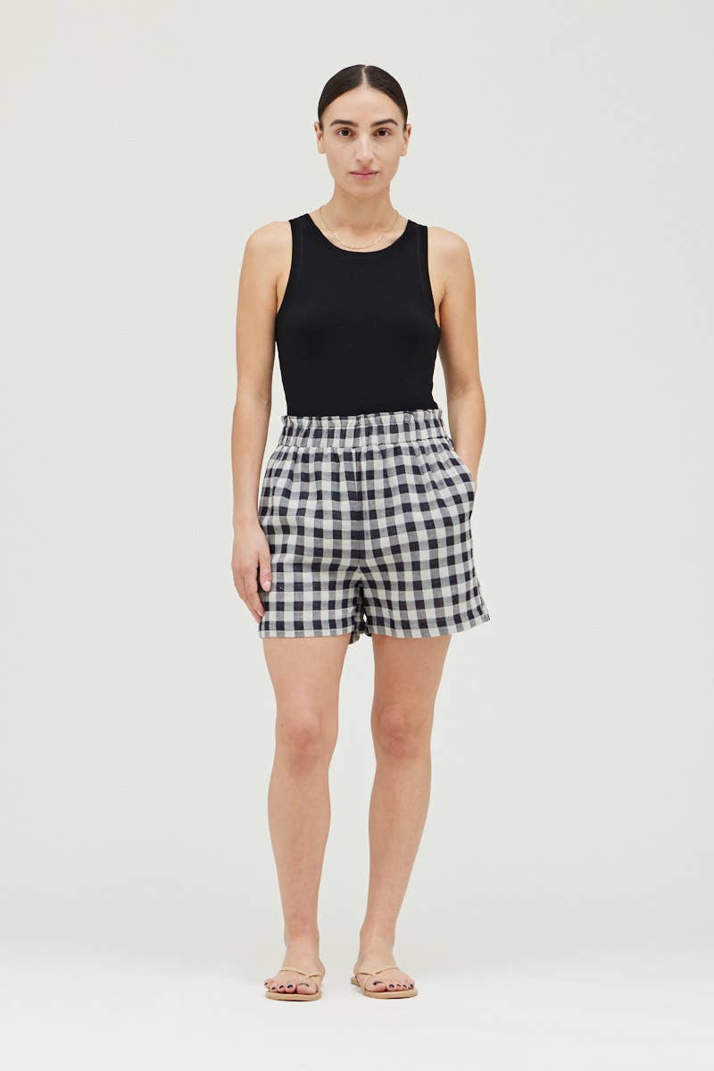 Cotton Gingham Shorts