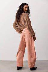 We The Free Good Luck Mid-Rise Barrel Jeans
