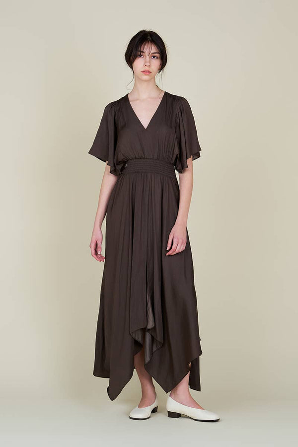 Unbalanced Skirt Maxi Dress