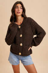 Outlaw Cable Knit Cardigan