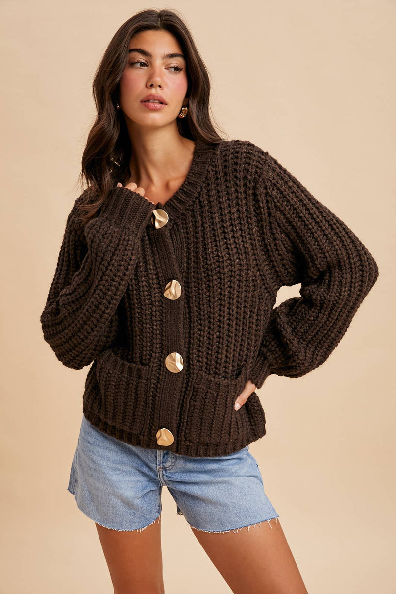 Outlaw Cable Knit Cardigan