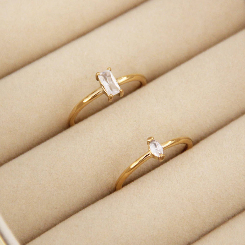 CZ Baguette Ring