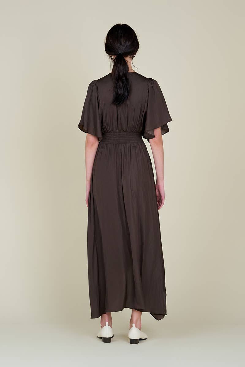 Unbalanced Skirt Maxi Dress