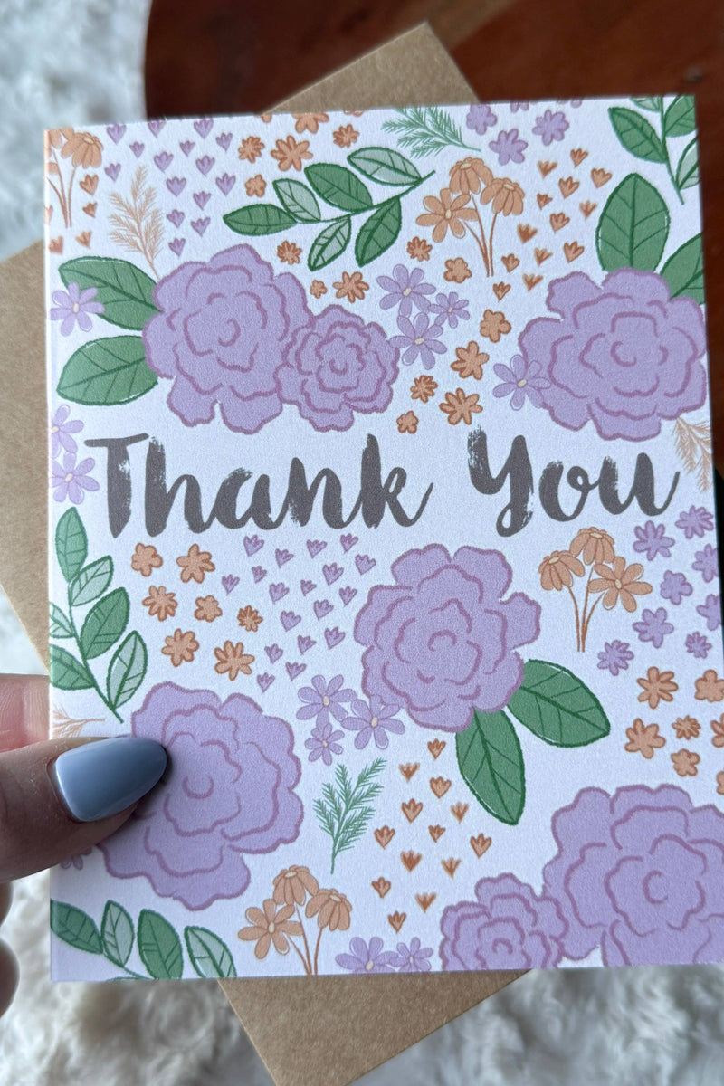 Floral Thank You Card